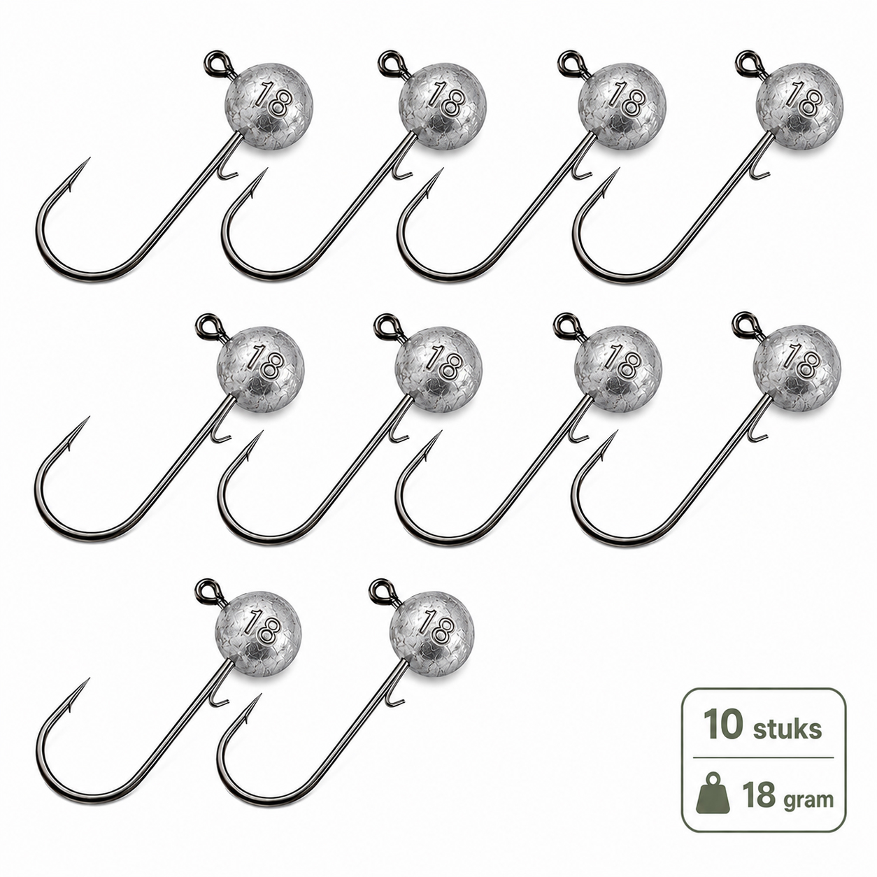 Fish-Xpro Jighead assortment - 50pcs incl Tacklebox - 5,7,10,14 & 18g
