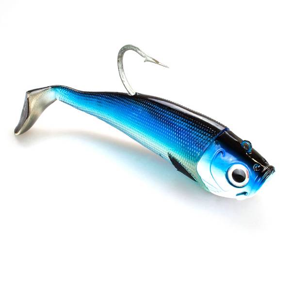 Team Deep Sea Saltwater Jig Shad | 24cm | 400g | 1 Kopf + 2 Shads Seelachs Spezial