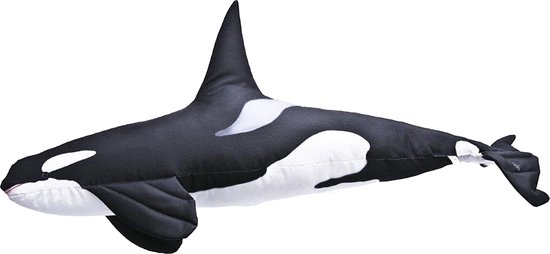 Gaby Orca, Killer Whale  - Kussen Groot -  118cm Lang - Cadeau Tip