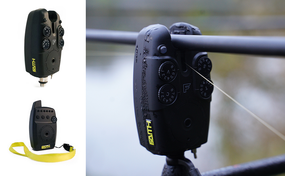 Faith Tronic-c Bite Alarm set 3+1 | Beetmelder set | Incl. Koffer en Ontvanger