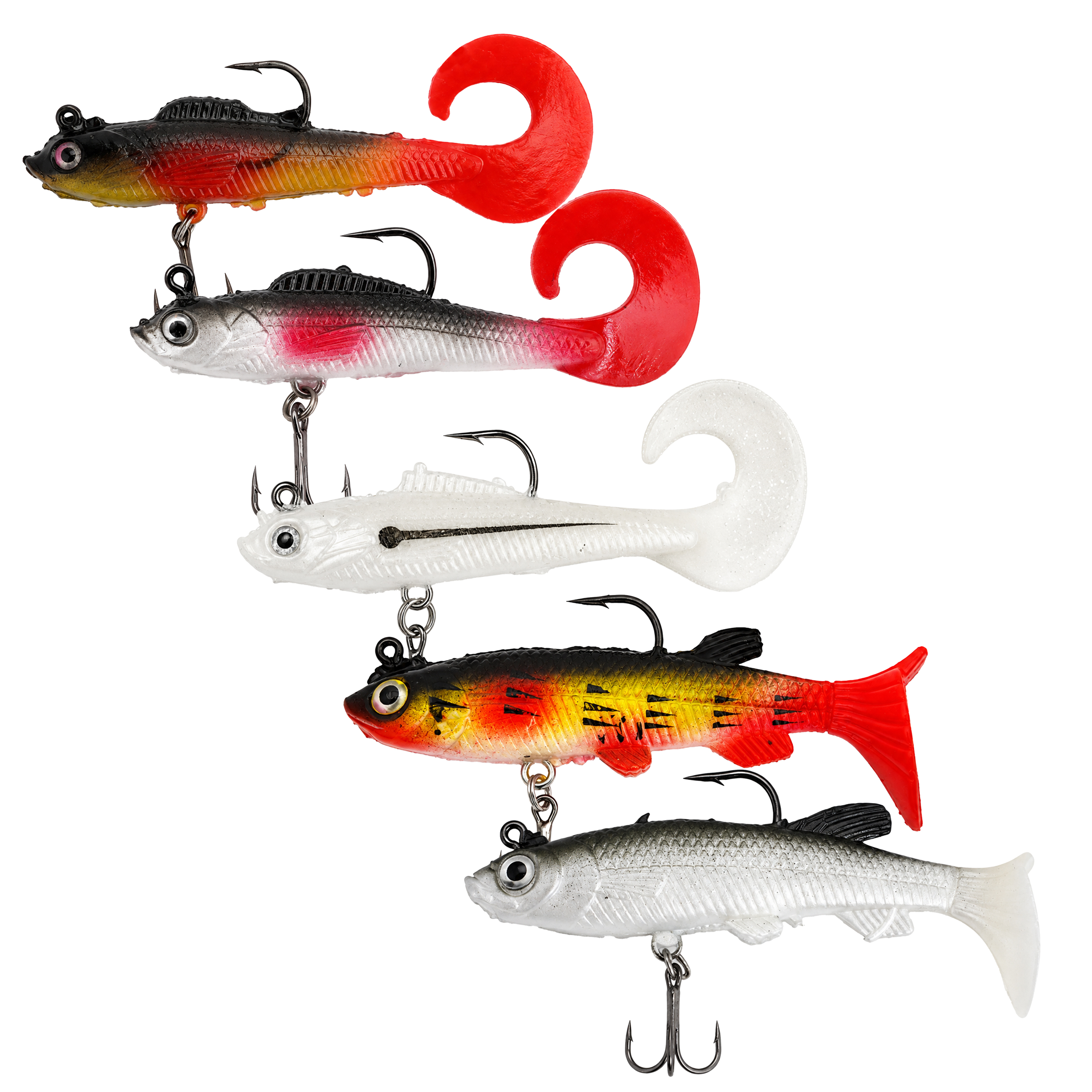 Fish-Xpro Hybrid pike lure kit - 10cm - 10g - Set 5pcs - Incl. tacklebox