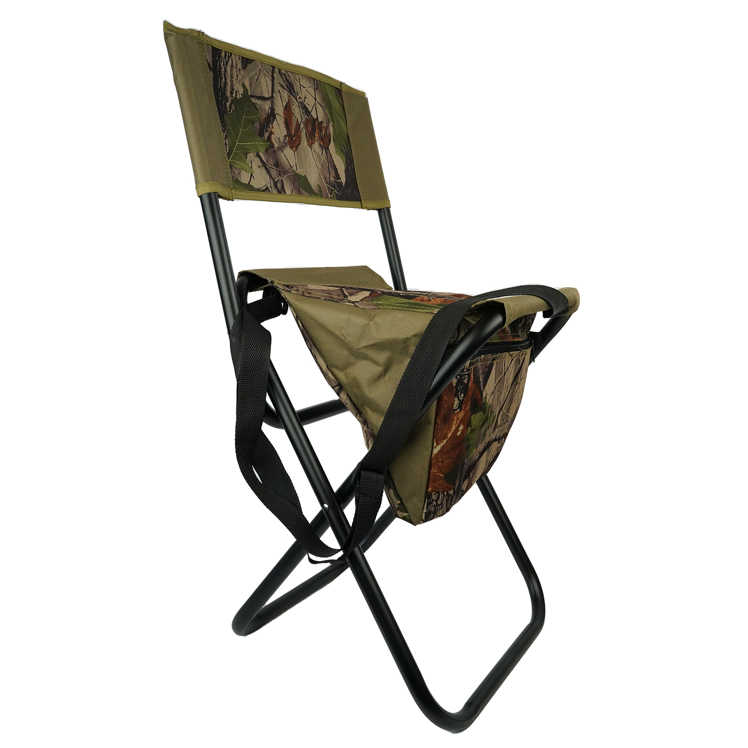  Eurocatch Opvouwbare stoel | Viskrukje | Met Tas en Rugleuning | Camouflage