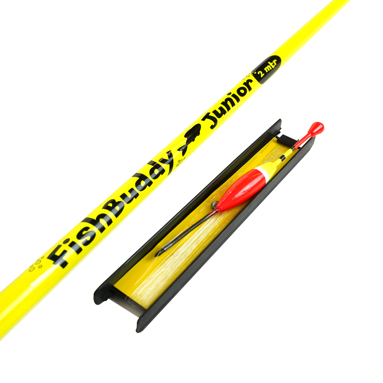 Telescopische Kinderhengel - 2.00M - Stippy - Incl. Complete dobber set - Ready to Fish - Mijn eerste hengel ! 