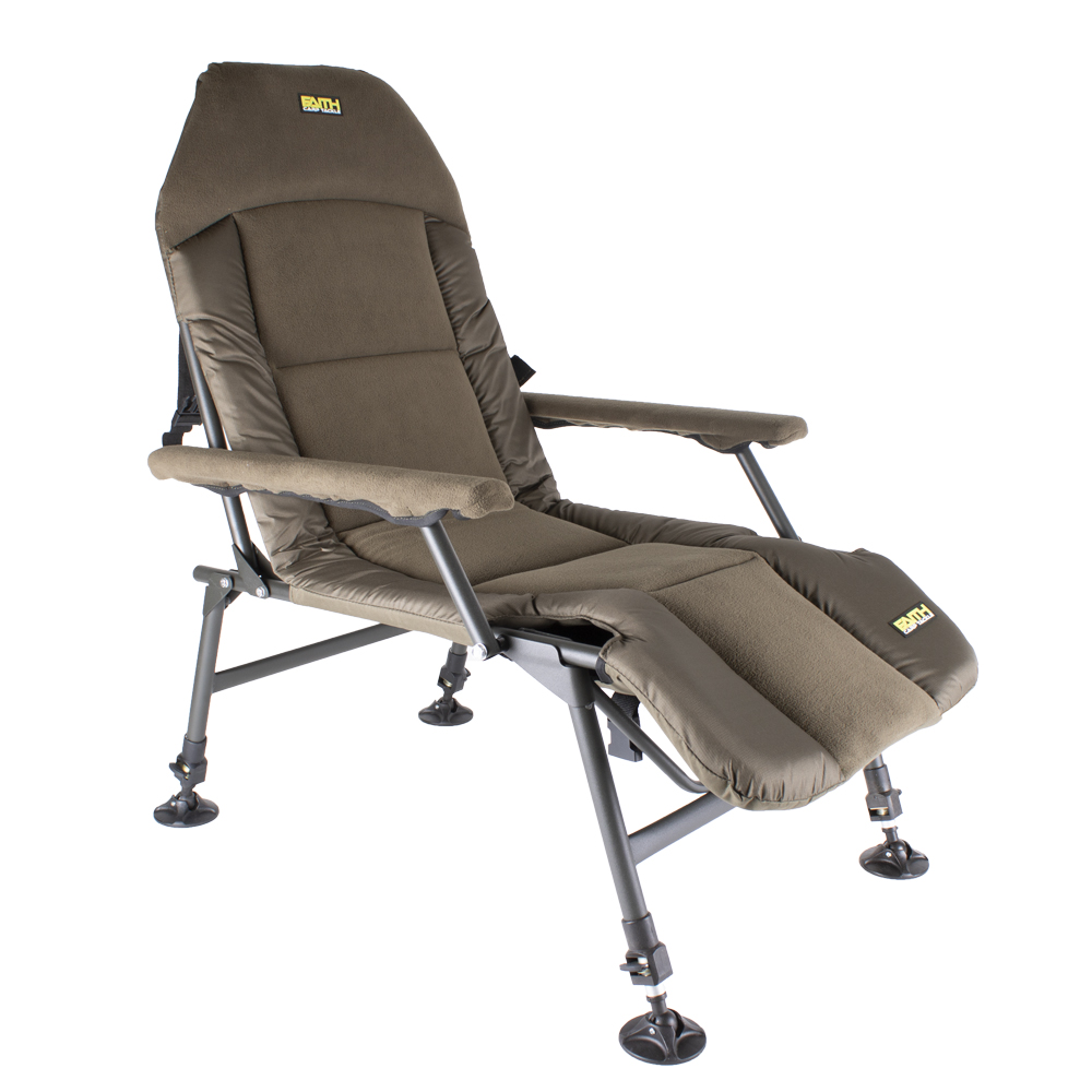 Faith Lounge Chair | Verstelbare Karperstoel | XL | Incl. Moddervoeten