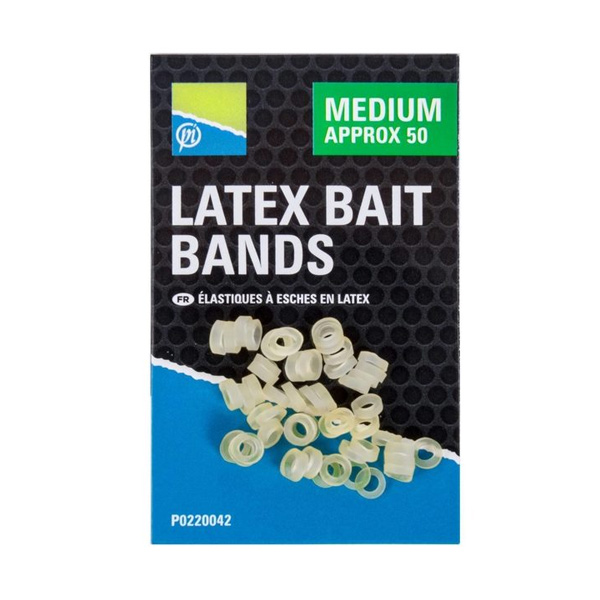 Preston Latex Bait Bands | Medium | Aasbandjes