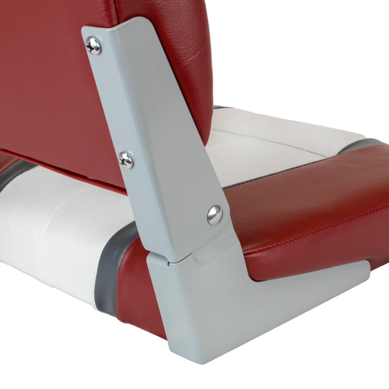 Waterside Captain Deluxe Boatseat | Rood/Wit | Bootstoel