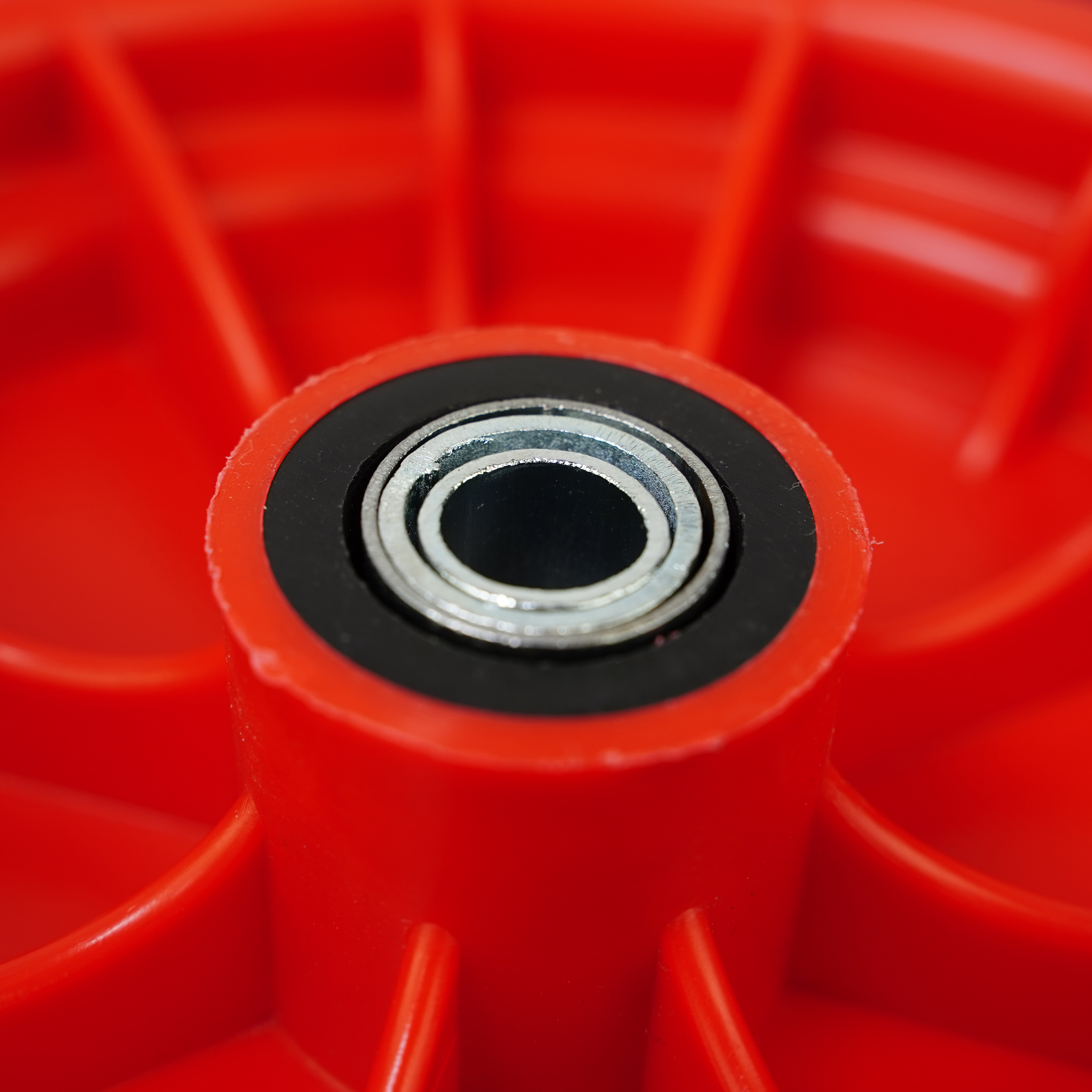 Kruiwagenwiel - PU Anti Lek - 380 x 68mm - Asmaat 14, 16, 20 en 25mm - Zwart