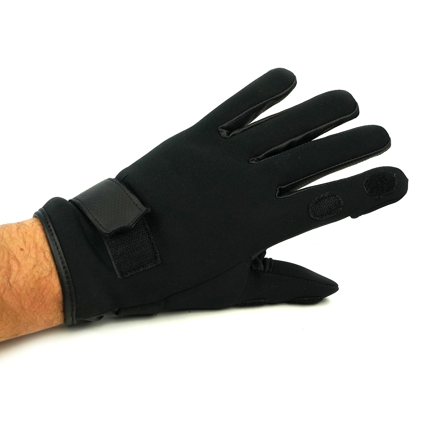 Neopreen Handschoen - Zwart  - Maat M - Met te openen Duim en vingertop