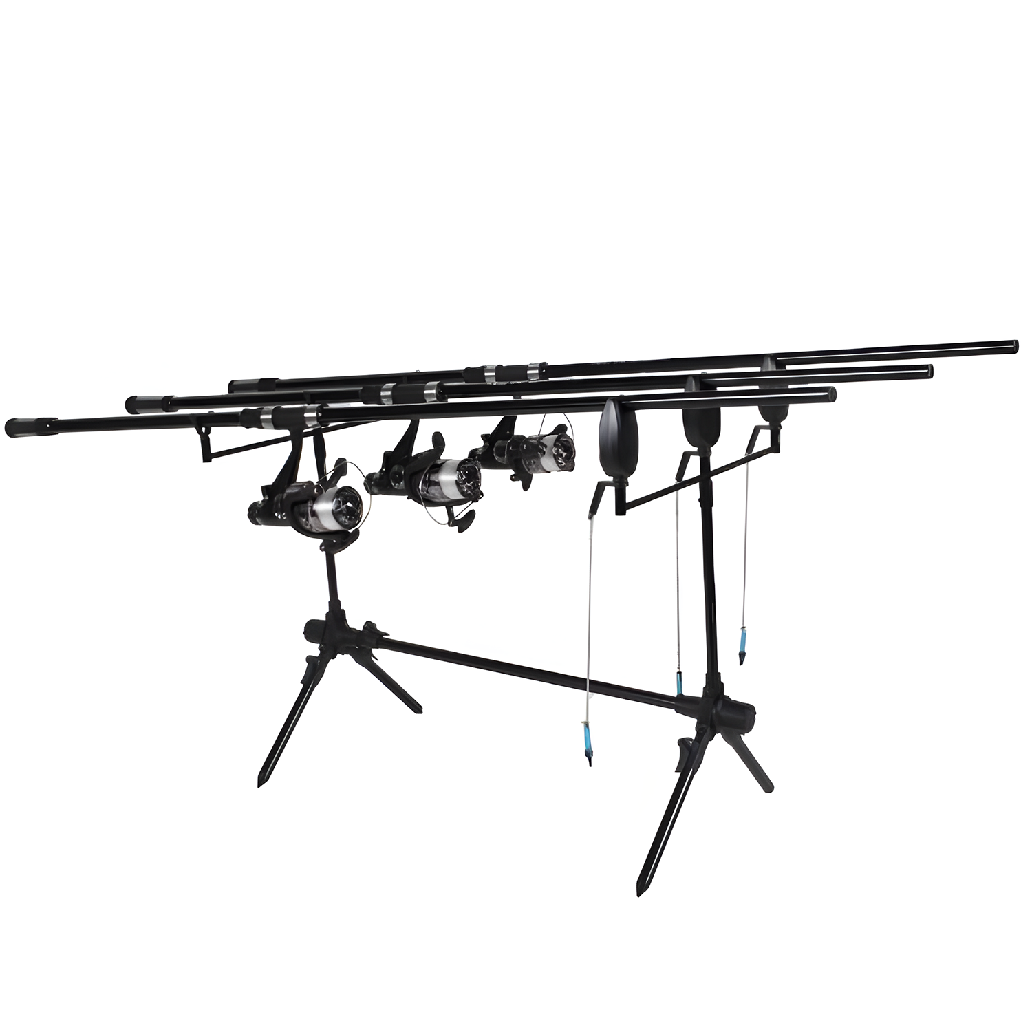  FISH-XPRO Karperset - Carpset Pro Improve Set - 3-Rod | Karperhengelset - Extra Uitgebreid - 96-Delig