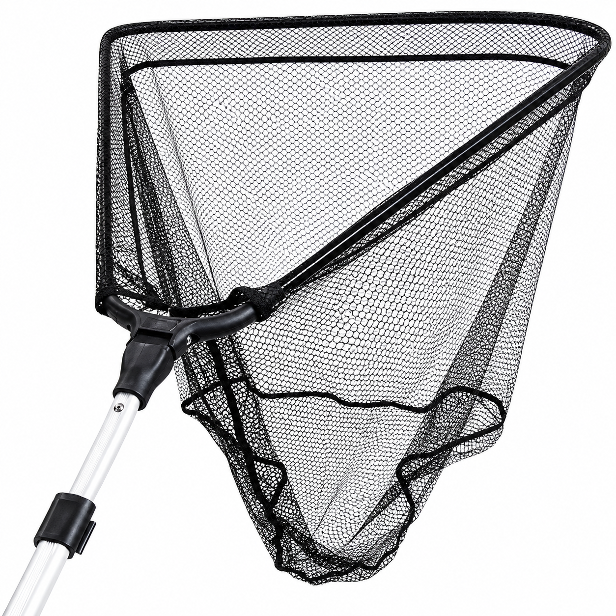 Eurocatch Fishing Allround | Rubber | schepnet | 40x40 | 2m Telescopische steel