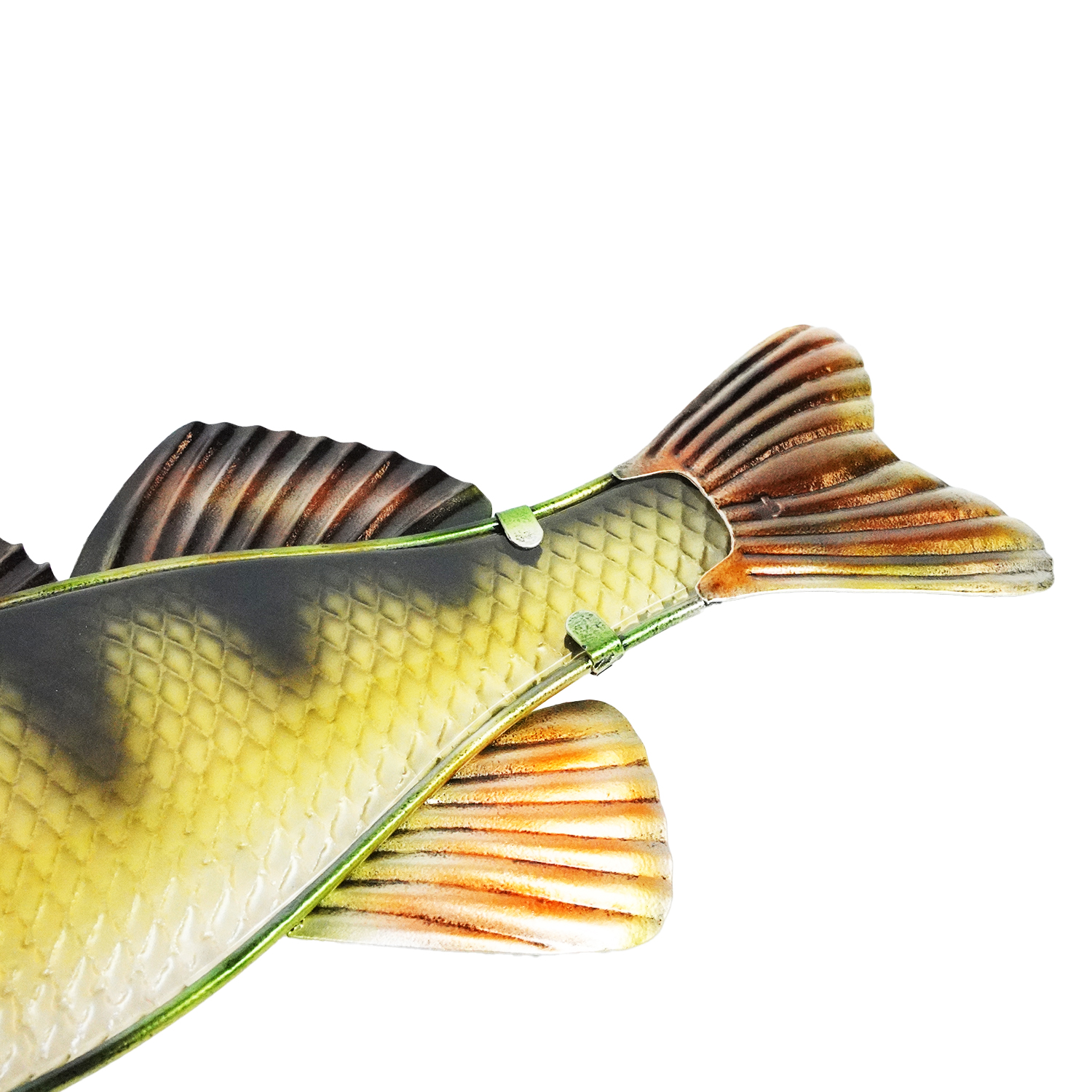 Eurocatch  Baars  Muurdecoratie - 40cm  - 3-D  Metaal en Glas - kunst -Cadeau Tip