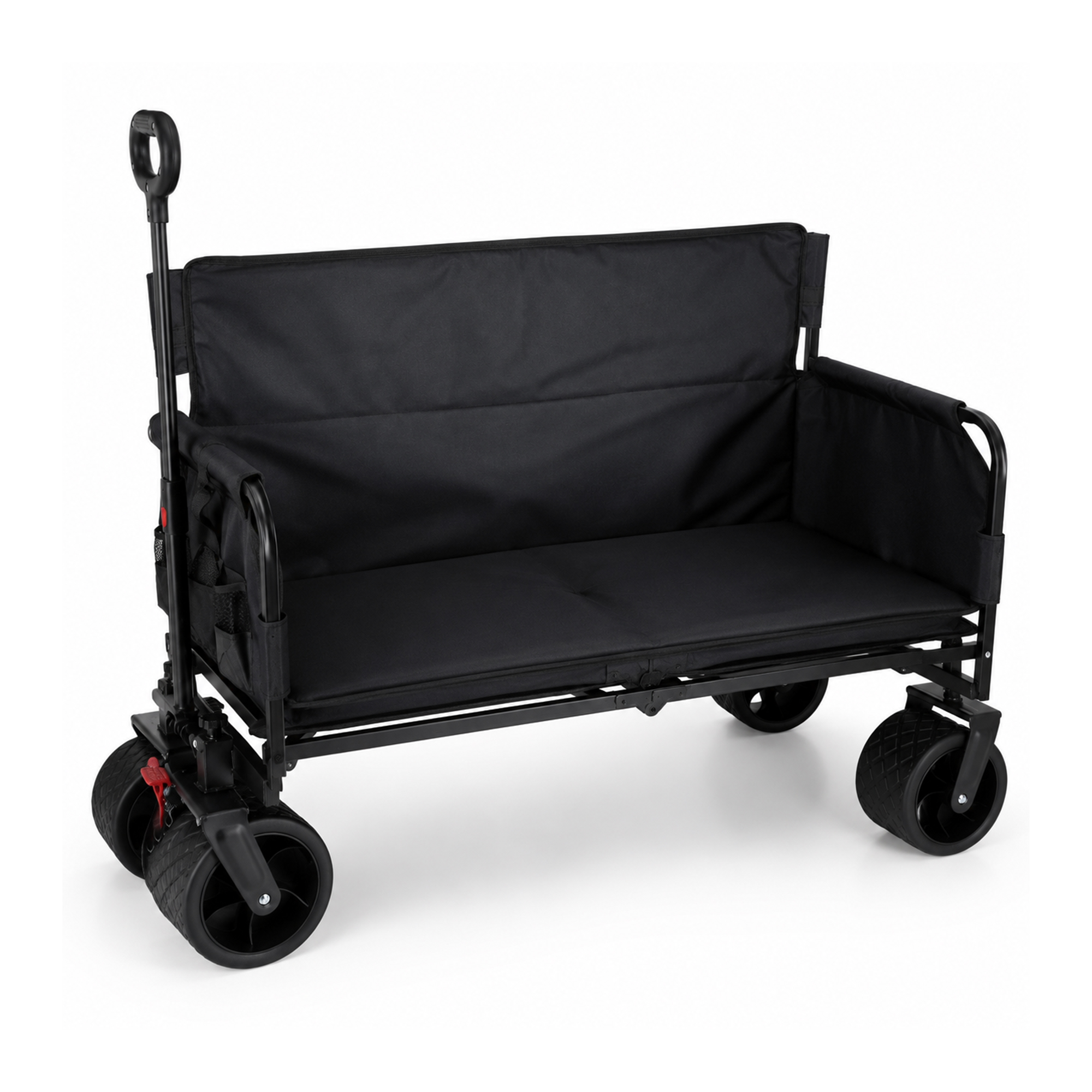 Eurocatch Folding Wagon - Seat&Sofa - 85x53x74cm - Black