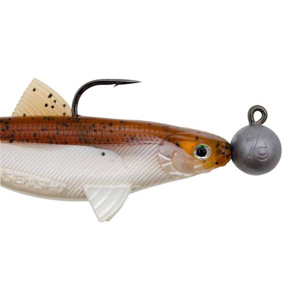 Senshu Real Fin Shad 8 Ready2Catch | Magic Motoroil | 8cm | 11g | 4 Stuks