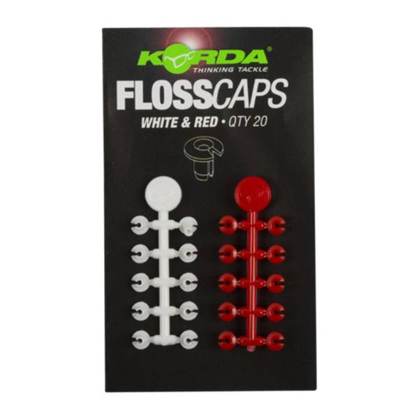Korda Floss Caps | White/Red