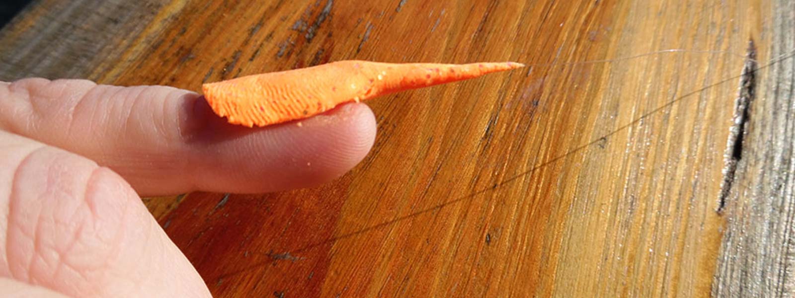 druk je powerbait in platte kegel