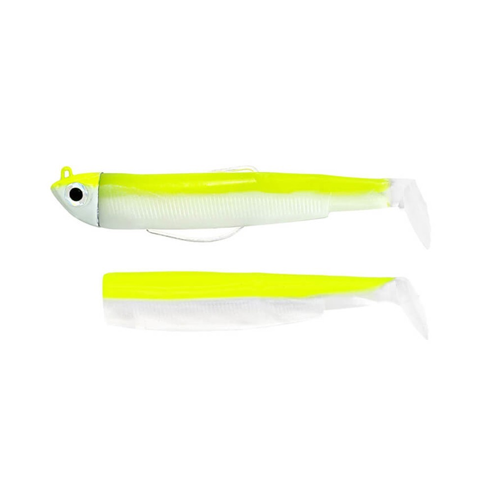 Leurres Fiiish Off Shore Black Minnow N°2 – 9 Cm – 10 G – Jaune Fluo UV – Pour Pêche Sportive En Mer