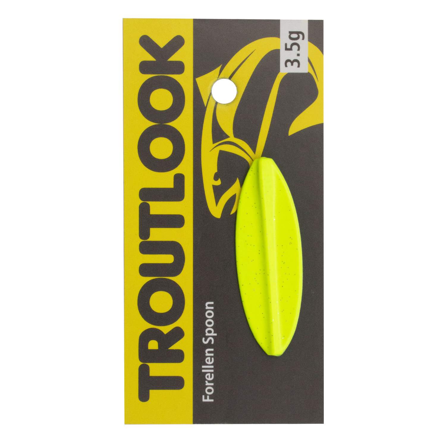 Troutlook - Hurricane - Inline Spoon - 4cm - 3,5gr - Black/Yellow UV