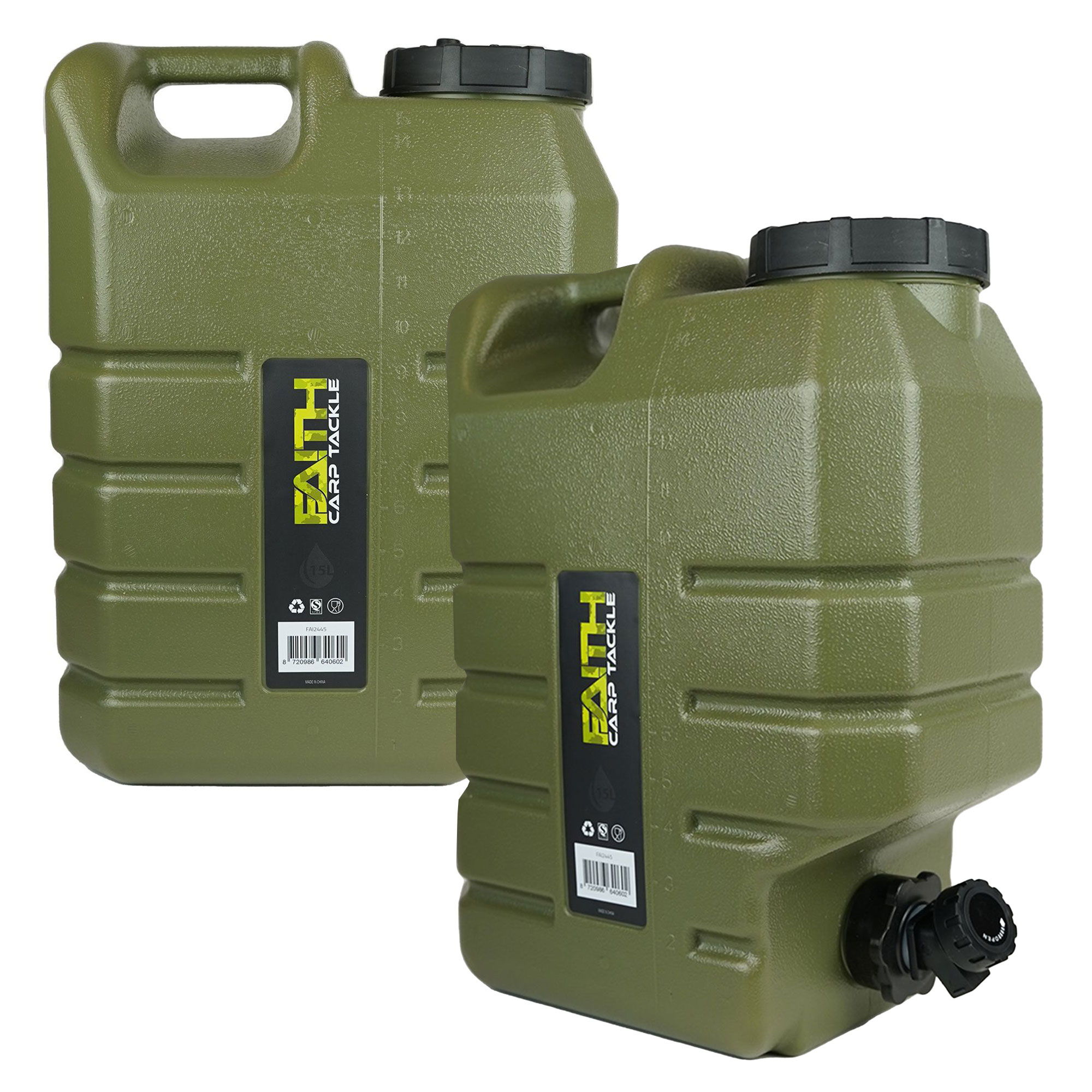 Faith Jerrycan - 15 Ltr - Groen 2pcs