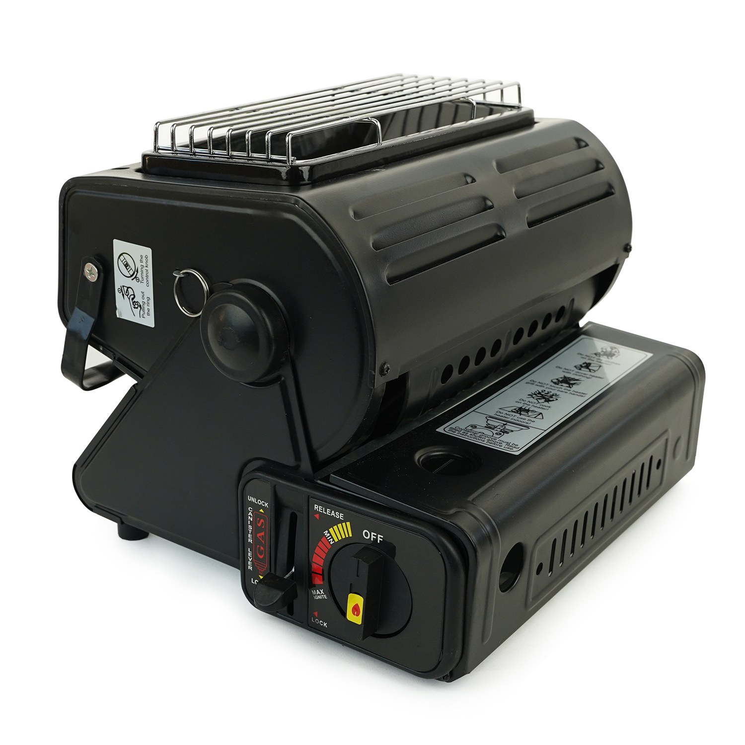 Eurocatch Gaskachel - Heater - Kacheltje - Terrasverwarmer - Campingkachel - Gas Heater - Verstelbaar - Draagbaar