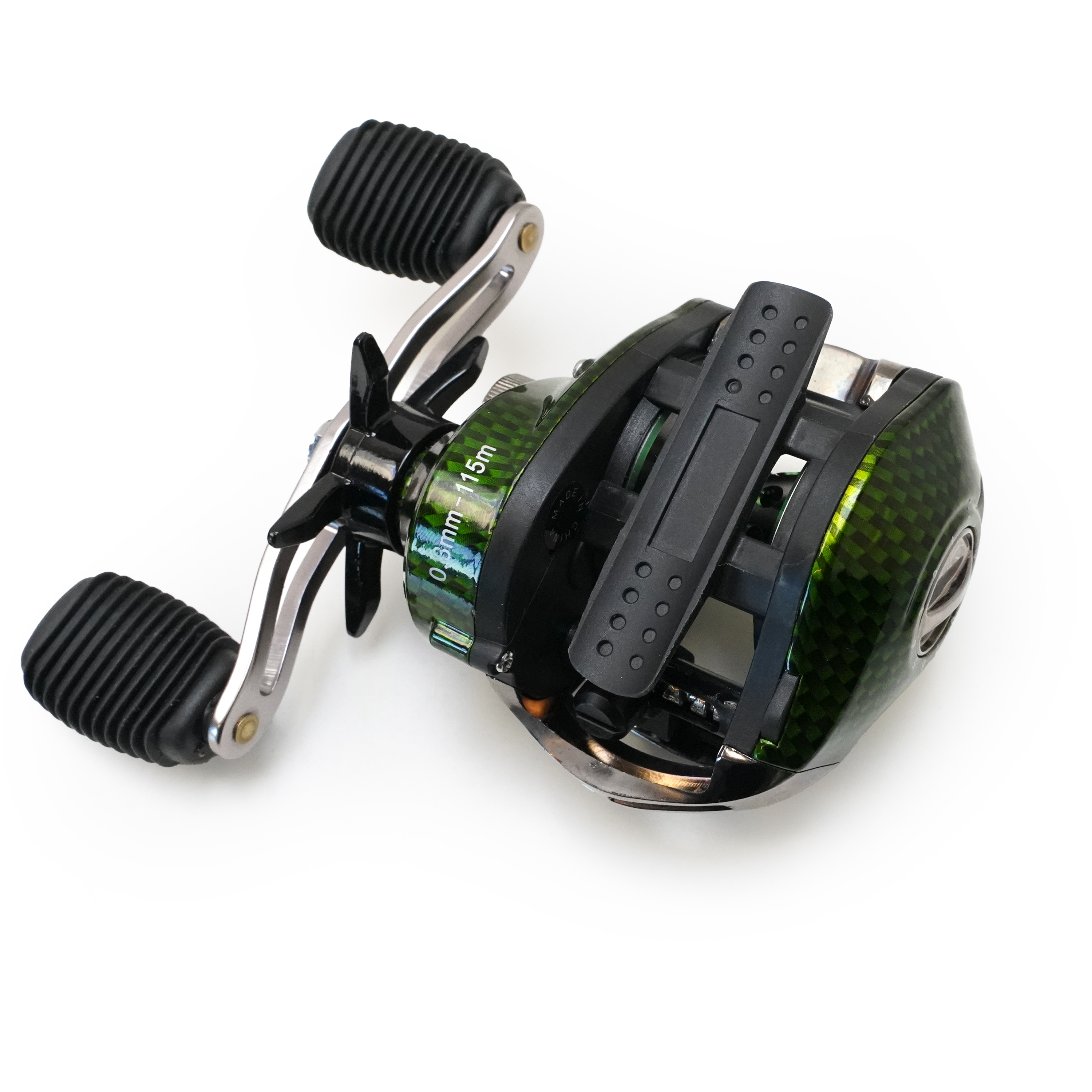 Traxis CastKing LH Baitcast Reel Carbon Green 