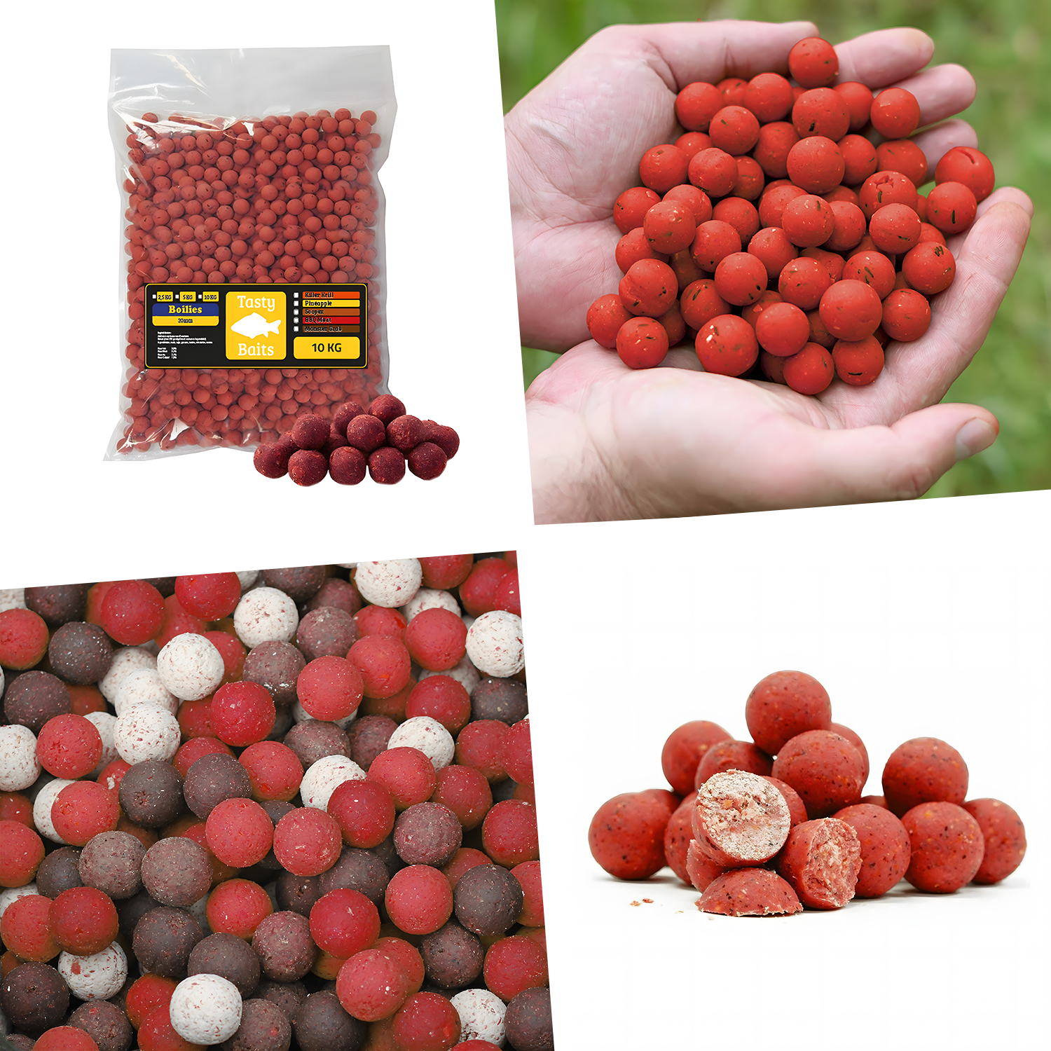 Tasty Baits Strawberry 10 Kg | Aardbei  Birdfeed | BOILIE | 20MM | met vogelzaad