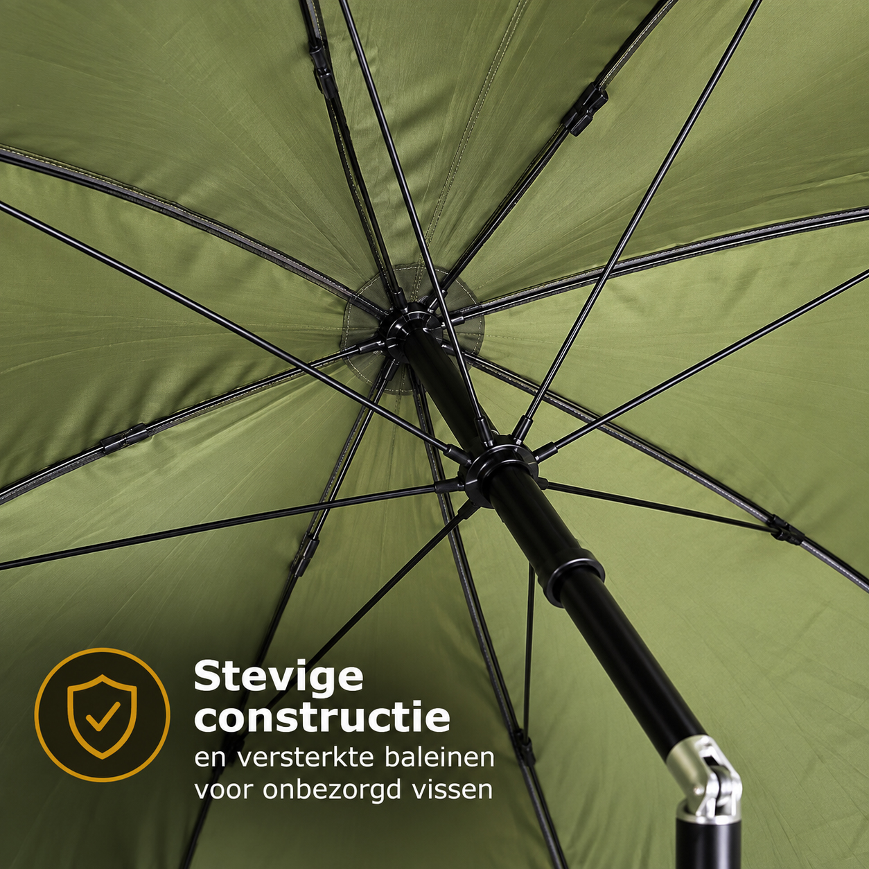 Traxis Eco Regenschirm + Reißverschlusszelt - 1.80m -  Grün
