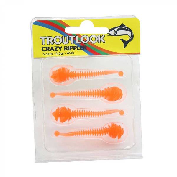 Troutlook Crazy Rippler 5.50cm | Neon Orange