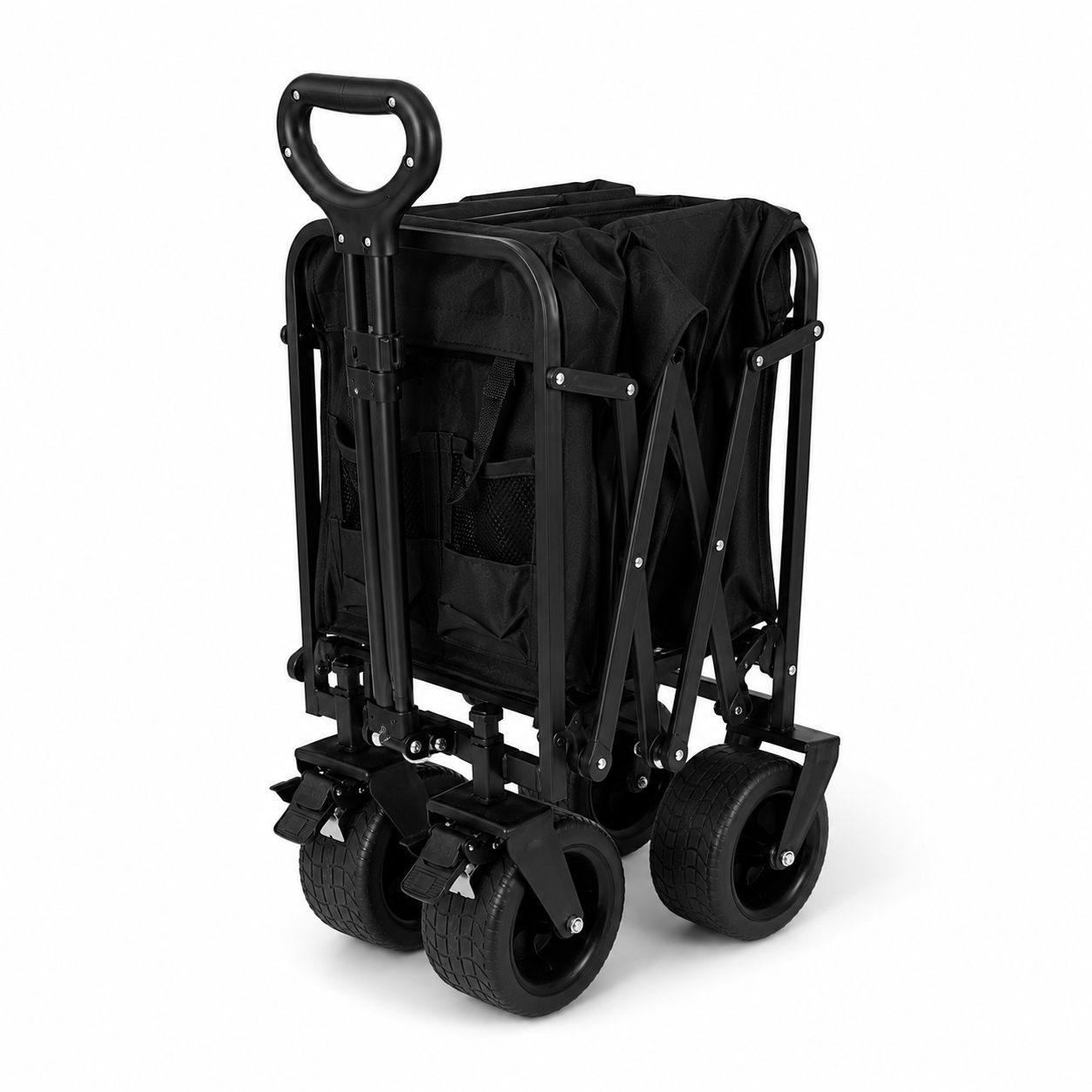 Eurocatch Folding Wagon XL Wide wheels - 88x56x73cm - Black