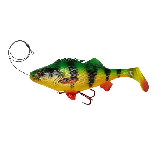 Savage Gear 4D Line Thru Perch Shad 20cm 100g Slow Sink Firetiger