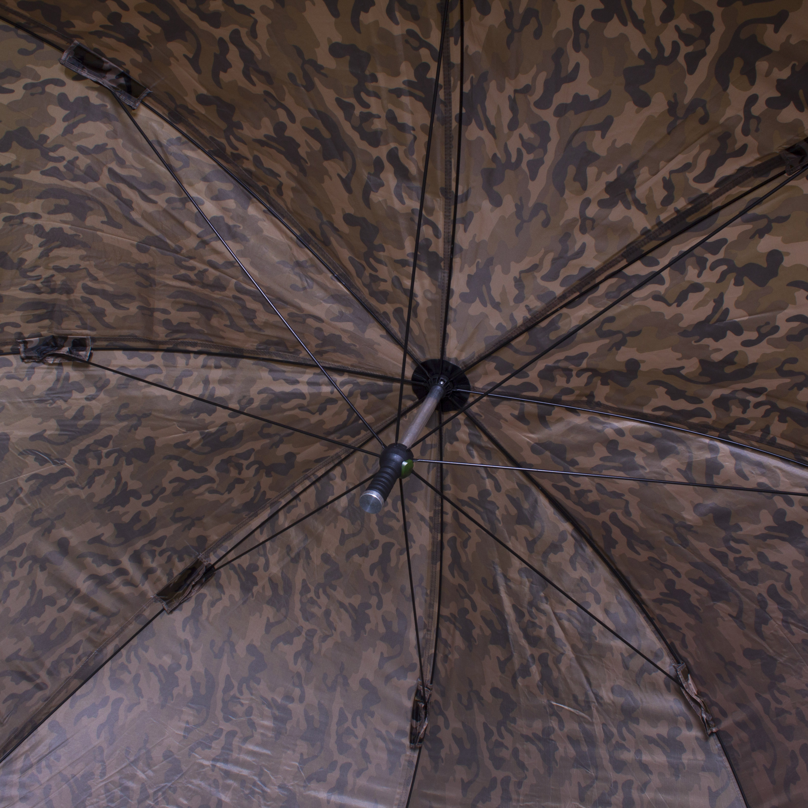 Faith Oval Brolly | 60 Inch | Oval Paraplu | Shelter | Incl. Grondzeil en Stormpalen | 3.00m |  Camouflage 