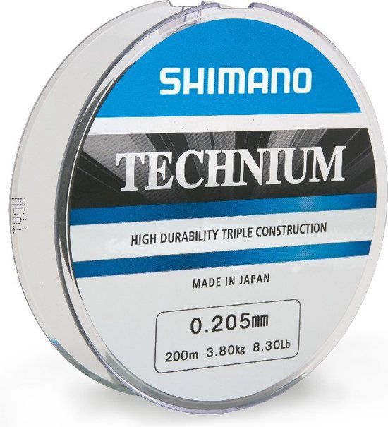 Shimano Technium A - Nylon - 200m - Grey - 0.225mm 5.0kg