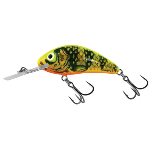 Salmo Rattlin Hornet Floating | Plug | Gold Fluo Perch | 4.5cm