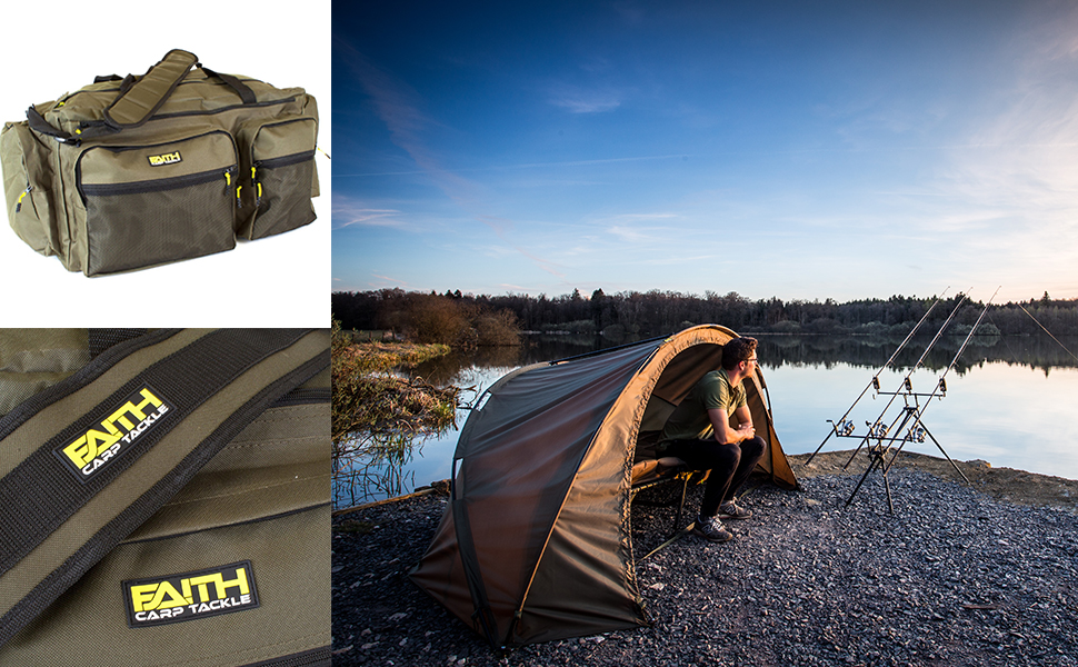 Faith Carryall Weekend Bag| Inhoud 70Ltr. | Vistas | Karpertas | Afm. 60x30x30cm | Groen