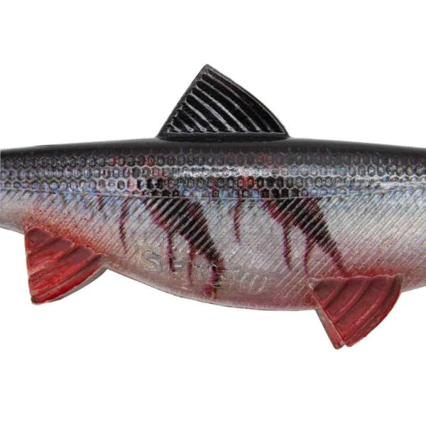Senshu Real Fin Shad 8 | Bloody Baitfish | 8cm | 4g | 4 Stuks