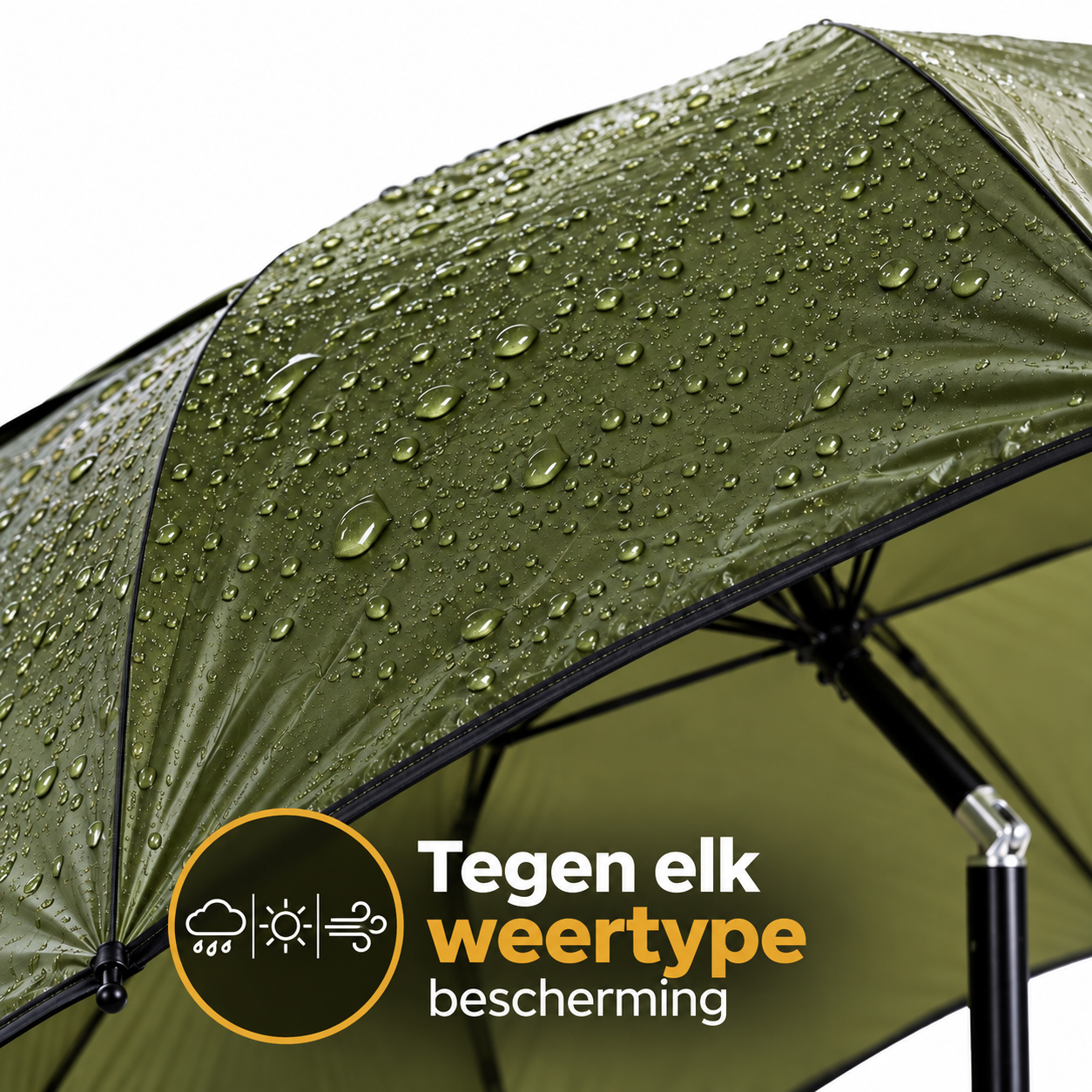 Traxis Eco Regenschirm + Reißverschlusszelt - 1.80m -  Grün