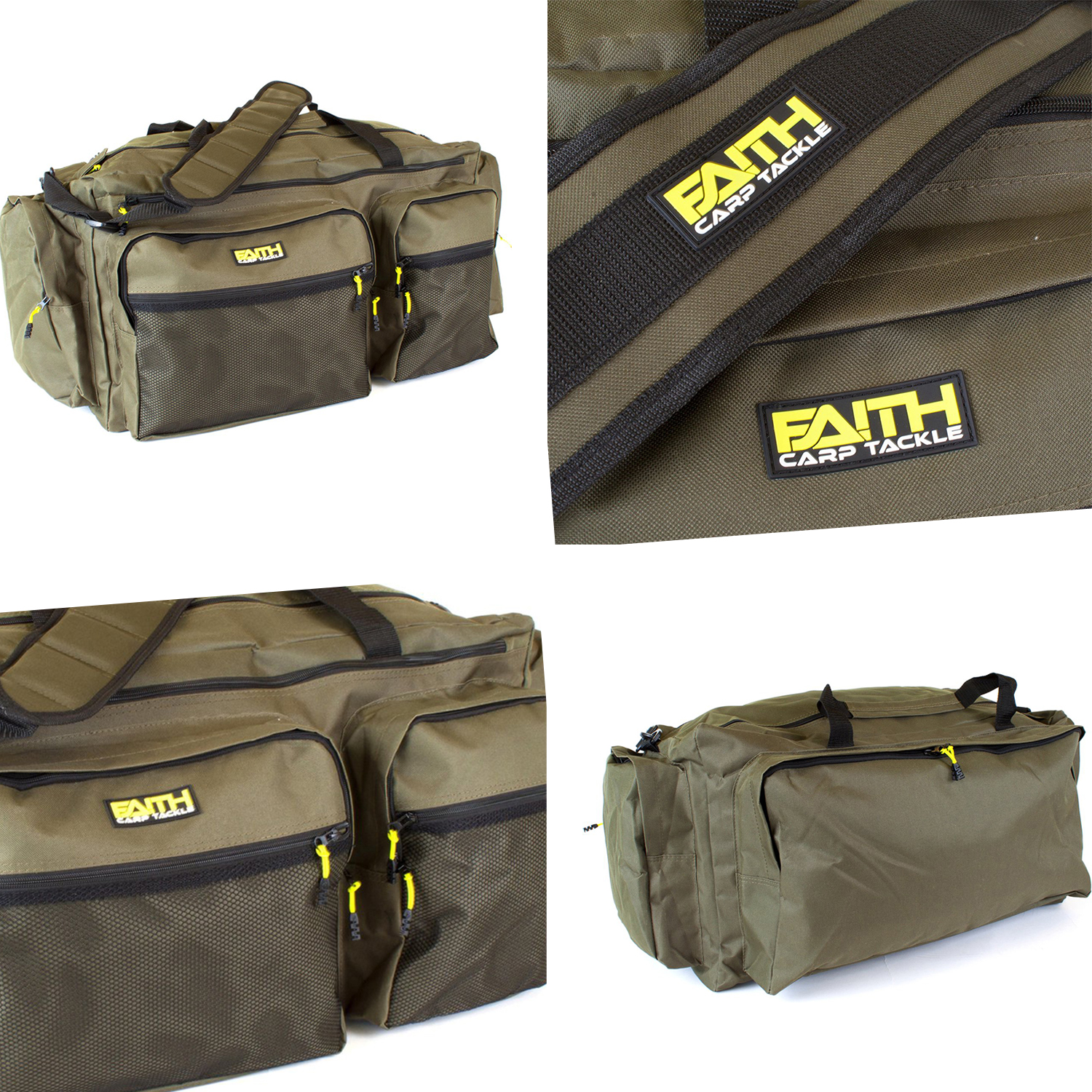 Faith Carryall Weekend Bag| Inhoud 70Ltr. | Vistas | Karpertas | Afm. 60x30x30cm | Groen