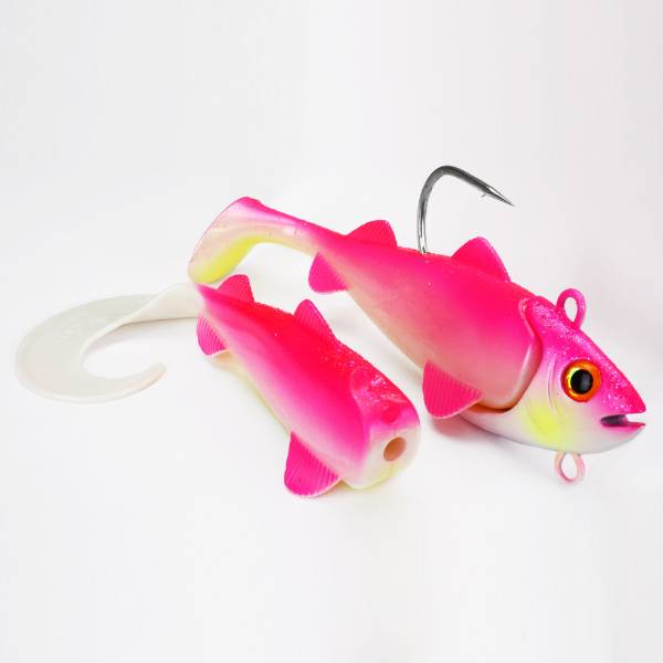 Team Deep Sea Gummifisch | Hightide Sea Shad  | UV Pink Princess | 300g