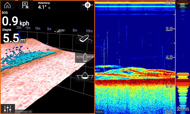 Fishfinder met 3D sonar
