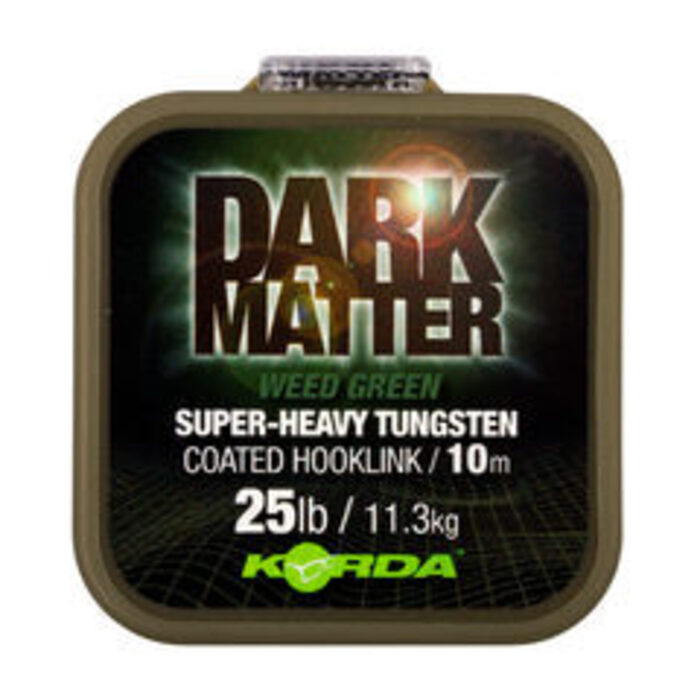 Korda Dark Matter Tungsten Coated Braid | Green | 25lb | 10m