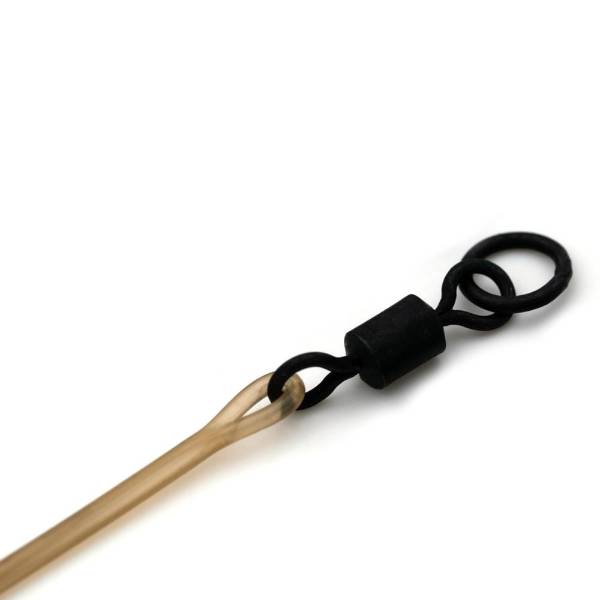 Dark Matter Leader Size 8 Ring Swivel 50cm Gravel 40lb
