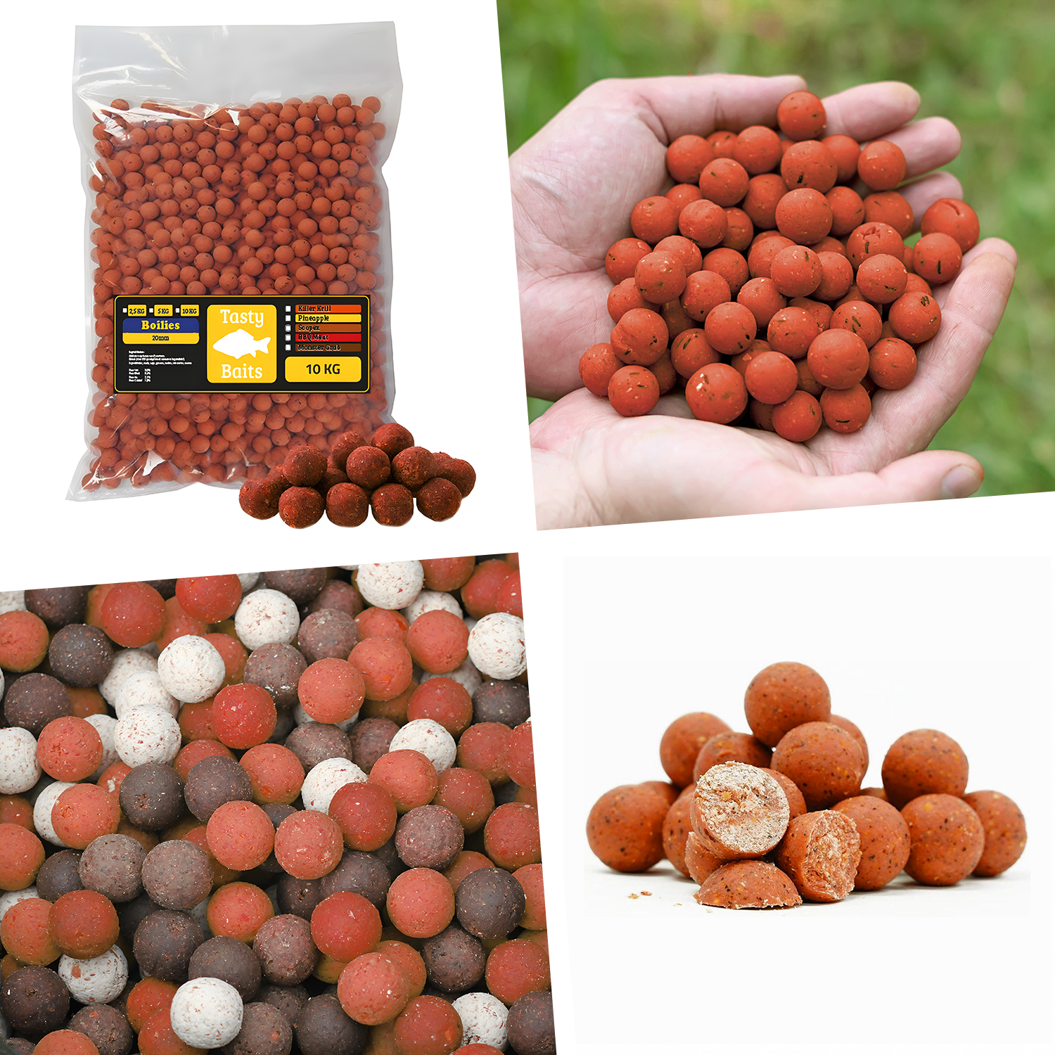 Tasty Baits Killer Krill 10 Kg - Krill  Birdfeed - Boilie - 20mm 