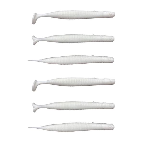 Savage Gear Gravity Stick Paddletail | Weiß | 14cm | 15g | 6 Stück
