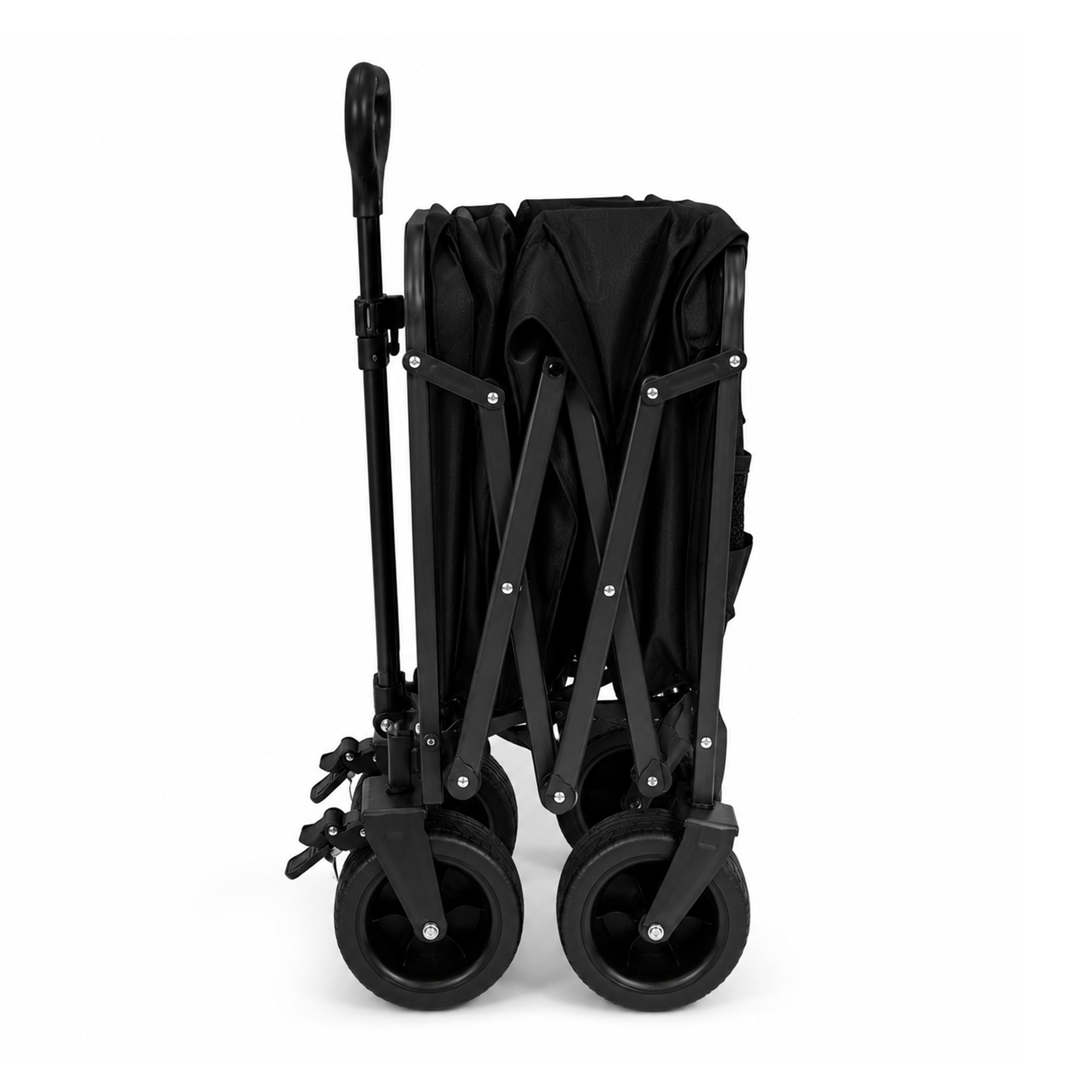 Eurocatch Folding Wagon XL Wide wheels - 88x56x73cm - Black