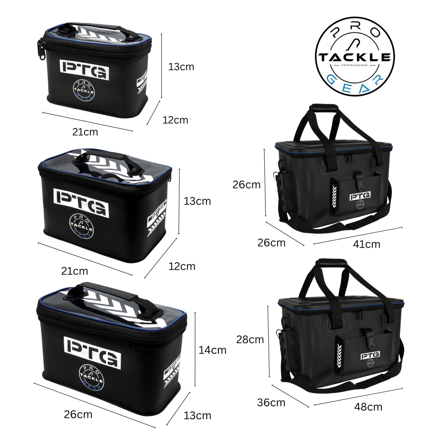 Pro Tackle Bakkan EVA Bag Set 5 Stuks - Tassen set