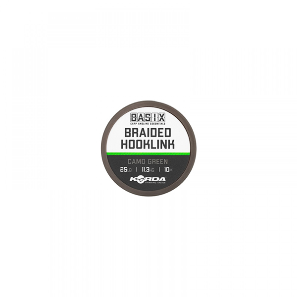Korda Basix Braided Hooklink | Onderlijnmateriaal | 25lb | 10m