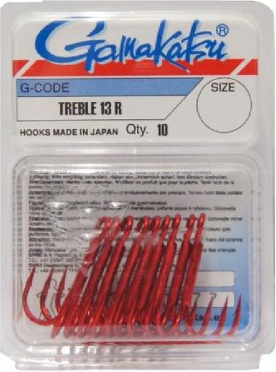 Gamakatsu Hook Treble 13R | Haakmaat 2 | Dreg