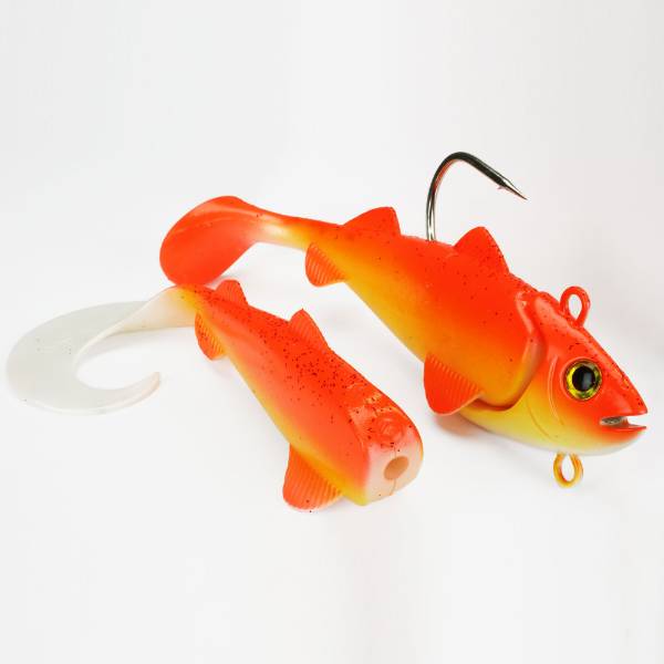 Team Deep Sea Gummifisch | Hightide Sea Shad  | UV Rotbarsch | 300g