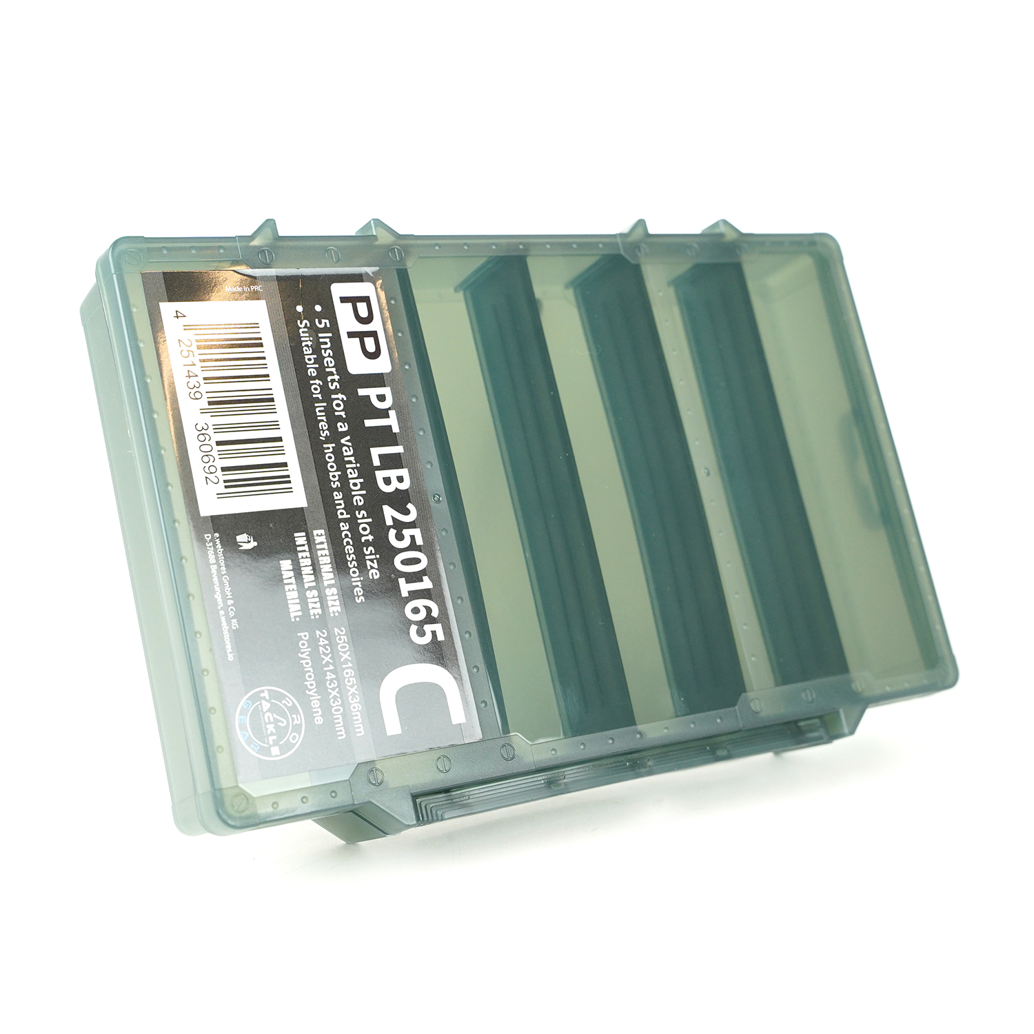 Eurocatch Pro-Tackle LureBox- Viskoffer - 25G Verticaal 25x16x3,6cm Grey 
