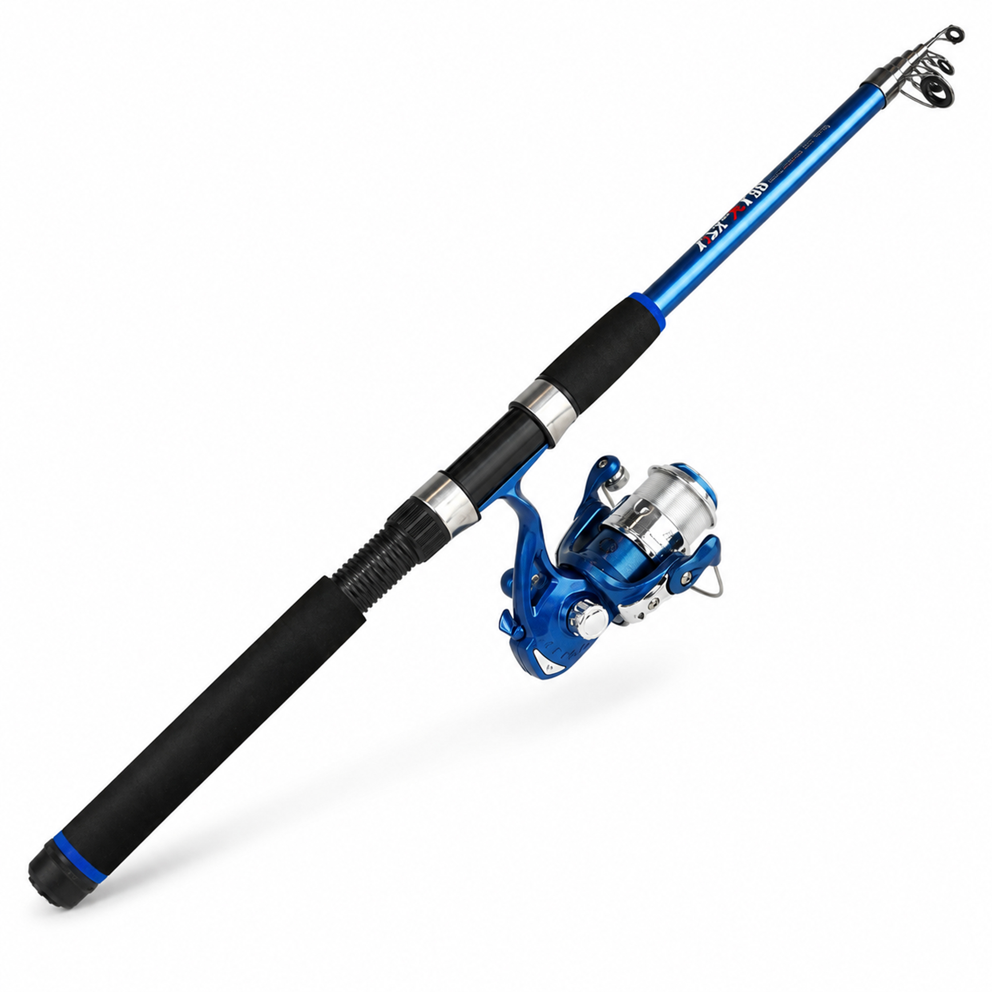 Fish-Xpro Firefly fish - Complete Hengelset- met lichtgevende molen - Hengel 2.10m - Stoel en accessoires  # zeer compleet  