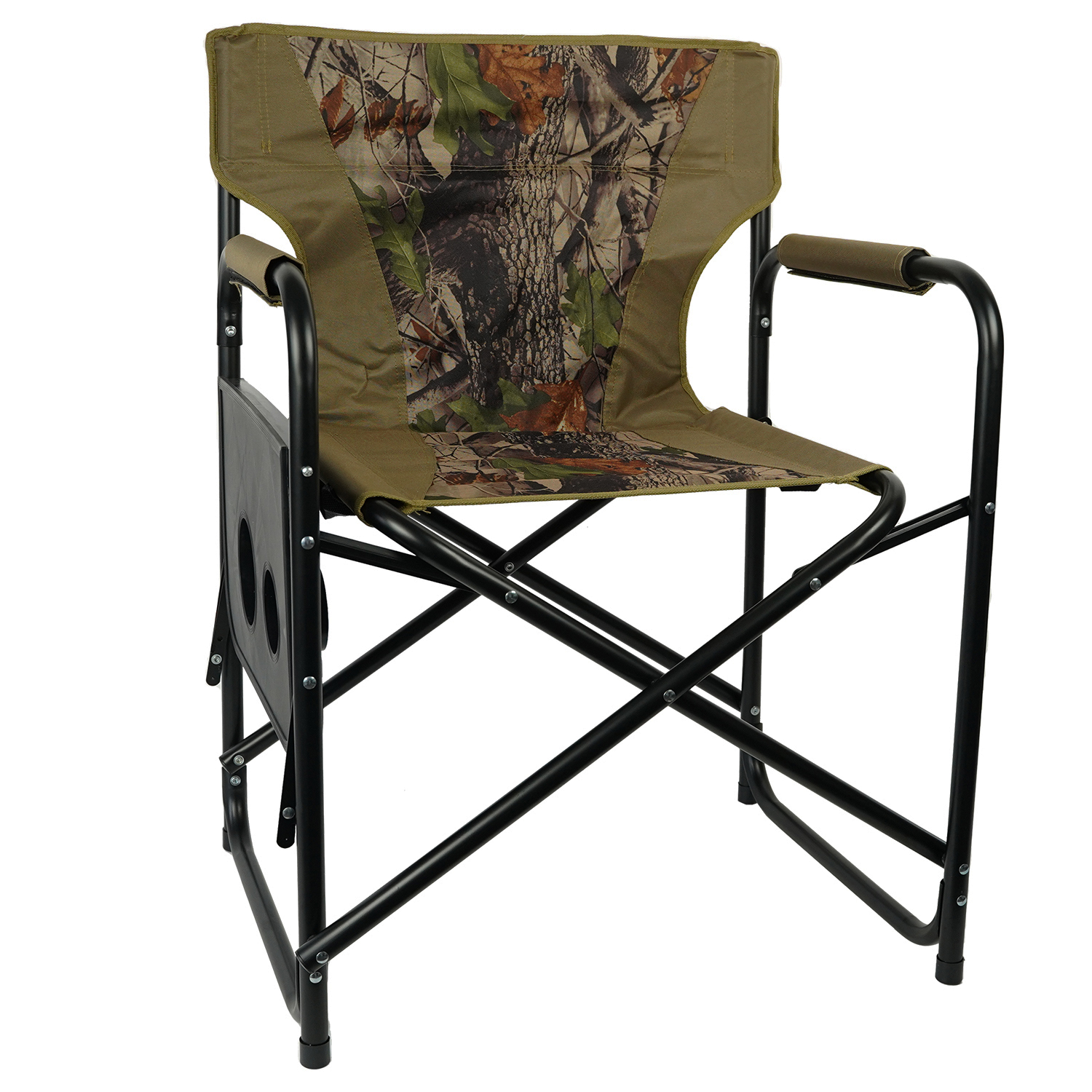 Eurocatch  CampingStuhl Camouflage | Directors Chair mit Seitentisch